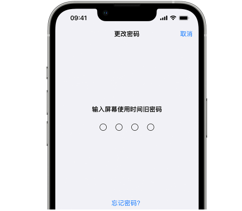 芦淞iPhone屏幕维修分享iPhone屏幕使用时间密码忘记了怎么办 