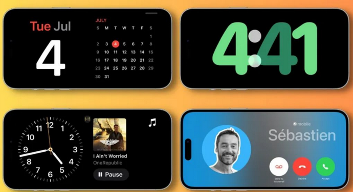 芦淞苹果手机维修分享iOS17横屏充电待机显示有什么好处 