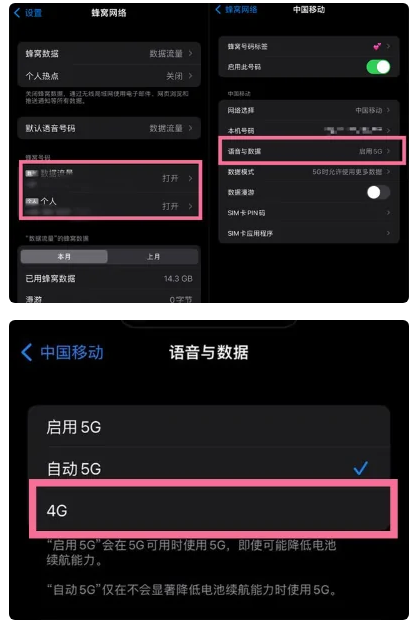 芦淞苹果手机维修分享iPhone14如何切换4G/5G? iPhone14 5G网络切换方法 