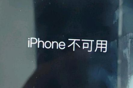 芦淞苹果服务网点分享锁屏界面显示“iPhone 不可用”如何解决 